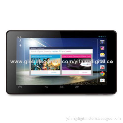 7-inch Dual Core Tablet PC with RK3168 Cortex-A9/1.4GHz, 1024*600 High Resolution and 0.3MP Camera